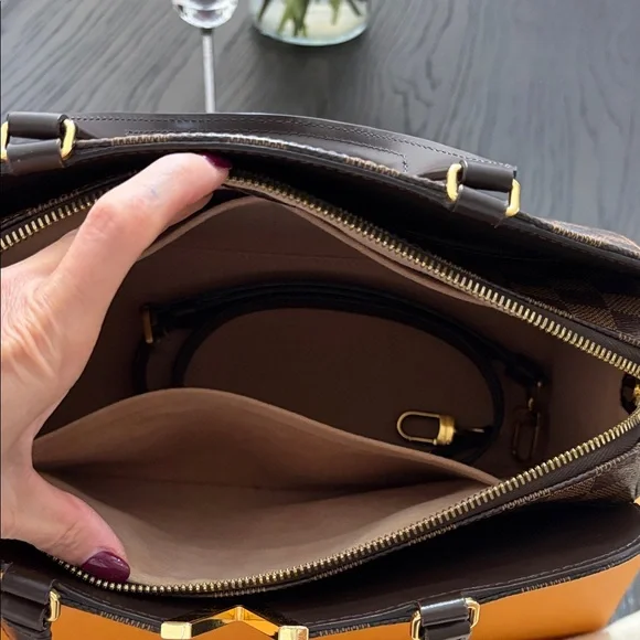 Louis Vuitton Dark Brown Checkered Satchel - Picture 3 of 4